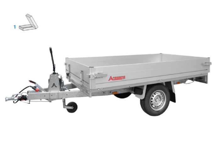 Anssems KLTB 1350<br>251 x 150, 1350 kg<br>geremd - Afbeelding 2