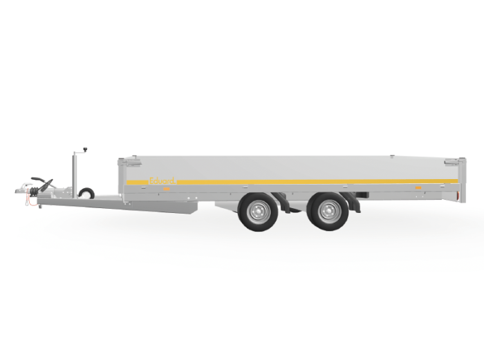 Eduard plateauwagen<br>406 x 220, 2700 kg, lvh 56<br>geremd - Afbeelding 2