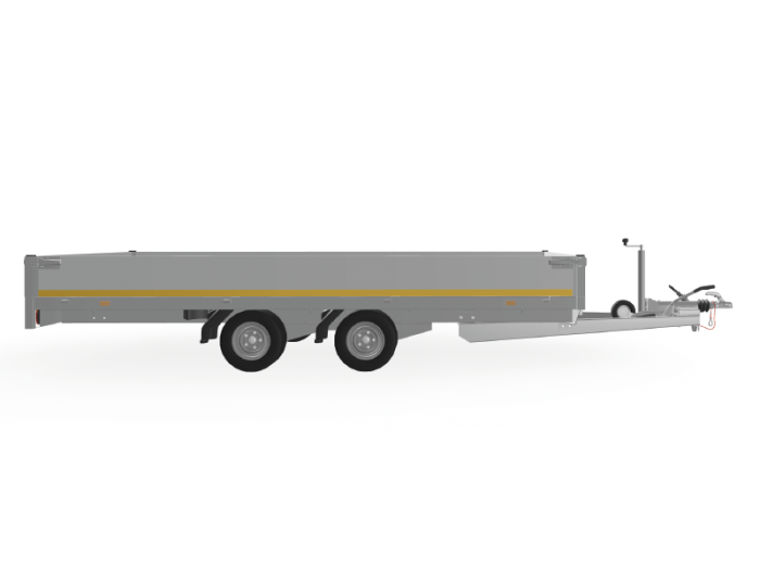 Eduard plateauwagen<br>406 x 220, 2700 kg, lvh 56<br>geremd - Afbeelding 4