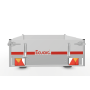 Eduard plateauwagen<br>200 x 145, 750 kg, lvh 56<br>geremd - Afbeelding 3