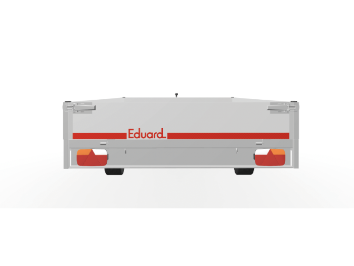 Eduard plateauwagen<br>356 x 200, 1800 kg, lvh 63<br>geremd - Afbeelding 3