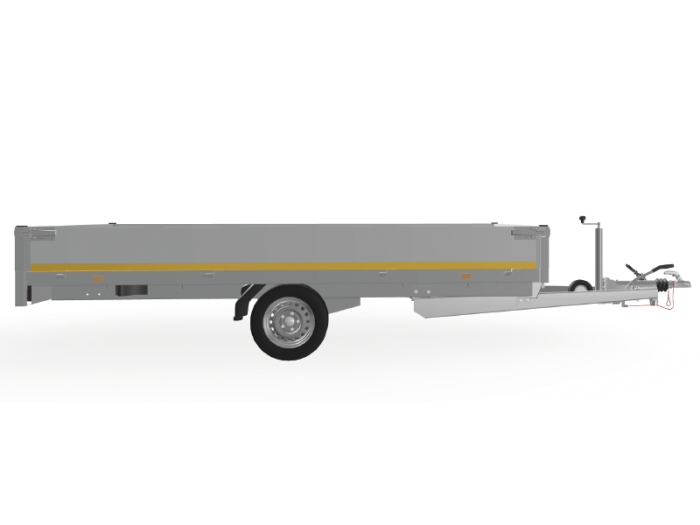 Eduard plateauwagen<br>356 x 200, 1800 kg, lvh 63<br>geremd - Afbeelding 4